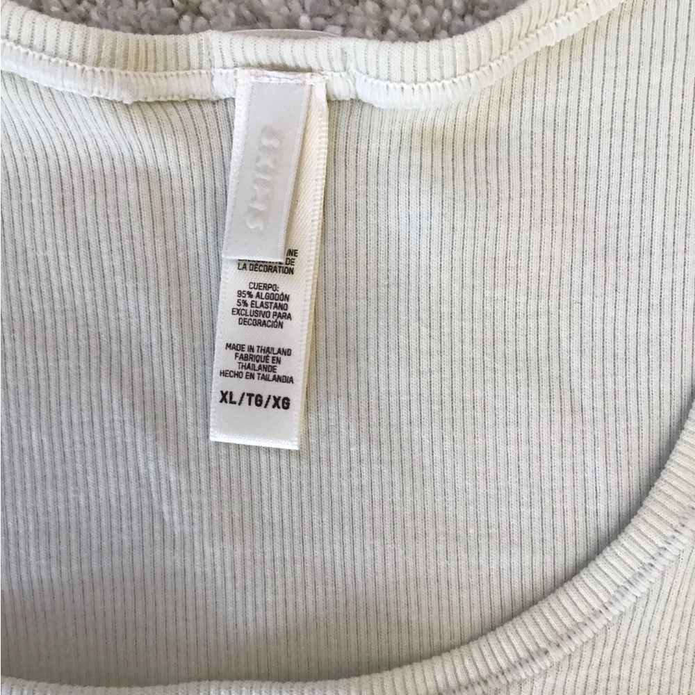 SKIMS Cotton Rib Tank | Bone - Picture 7 of 16